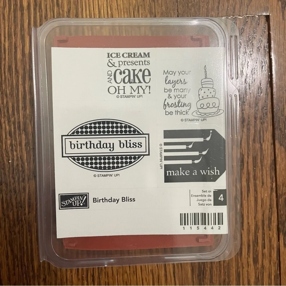 Stampin Up! Wooden Stamps Scrapbooking Lot of 17 Birthday Mother's Day Baby